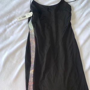 Alice and Olivia black mini dress